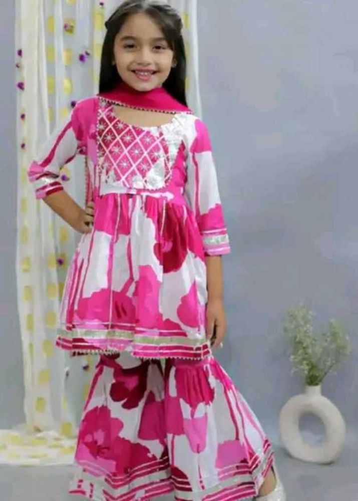 Price drop!Girl Sharara Suit  Label Size 34