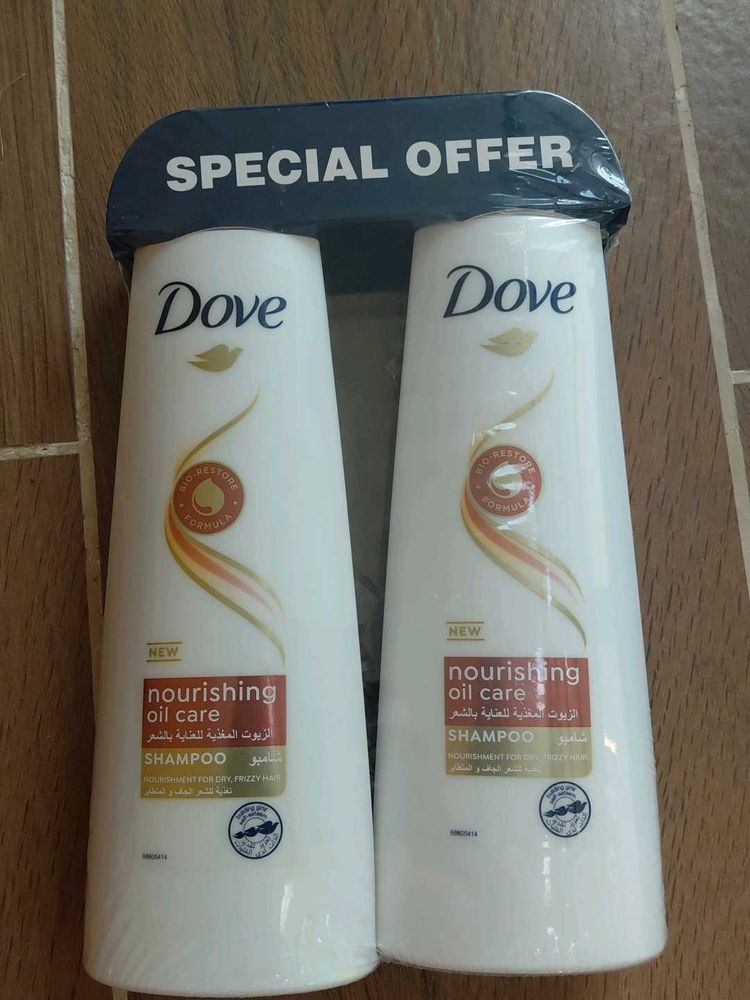 Dove Nourishing Oil Care Shampoo Twin Pack