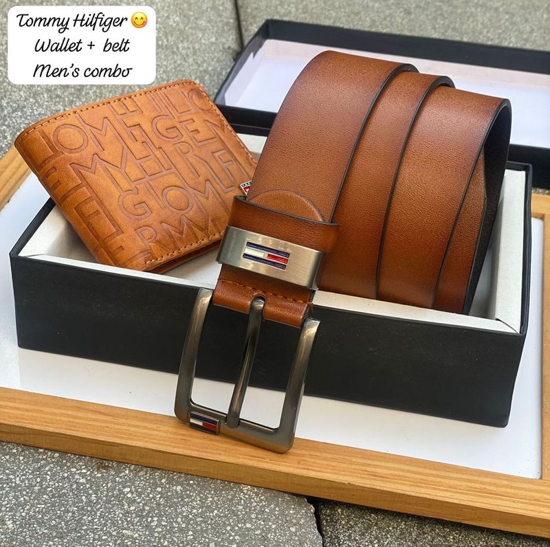 Tommy Hilfiger Belt &amp; Wallet Combo