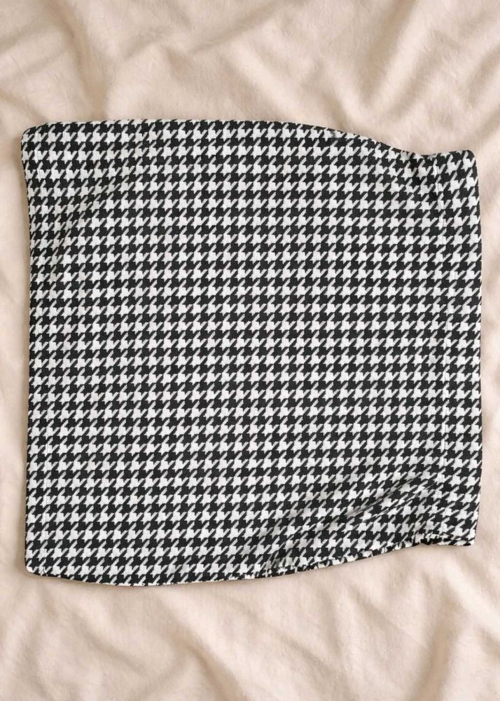 Houndstooth Mini Skirt