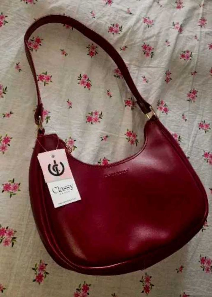 Classy Burgundy Shoulder Bag