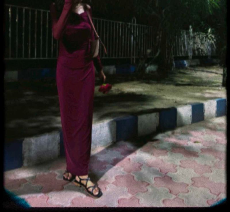 Elegant Maroon Maxi Dress