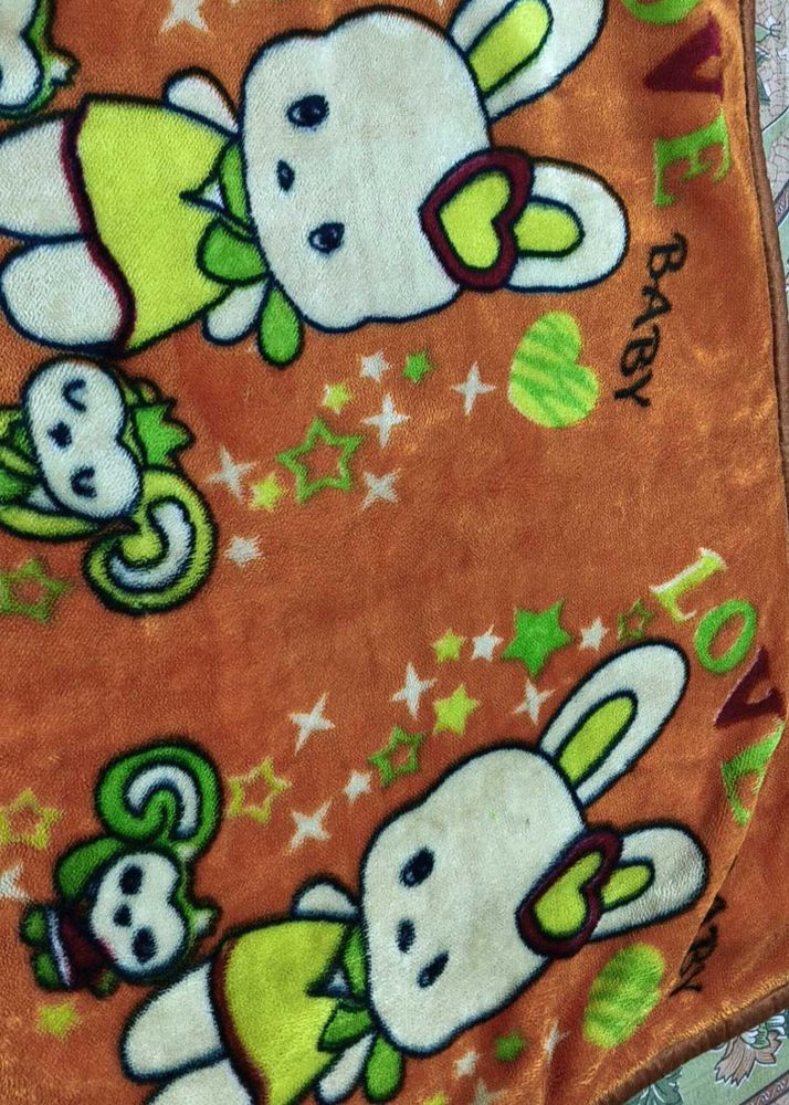 Cute Baby Blanket with Bunny Design