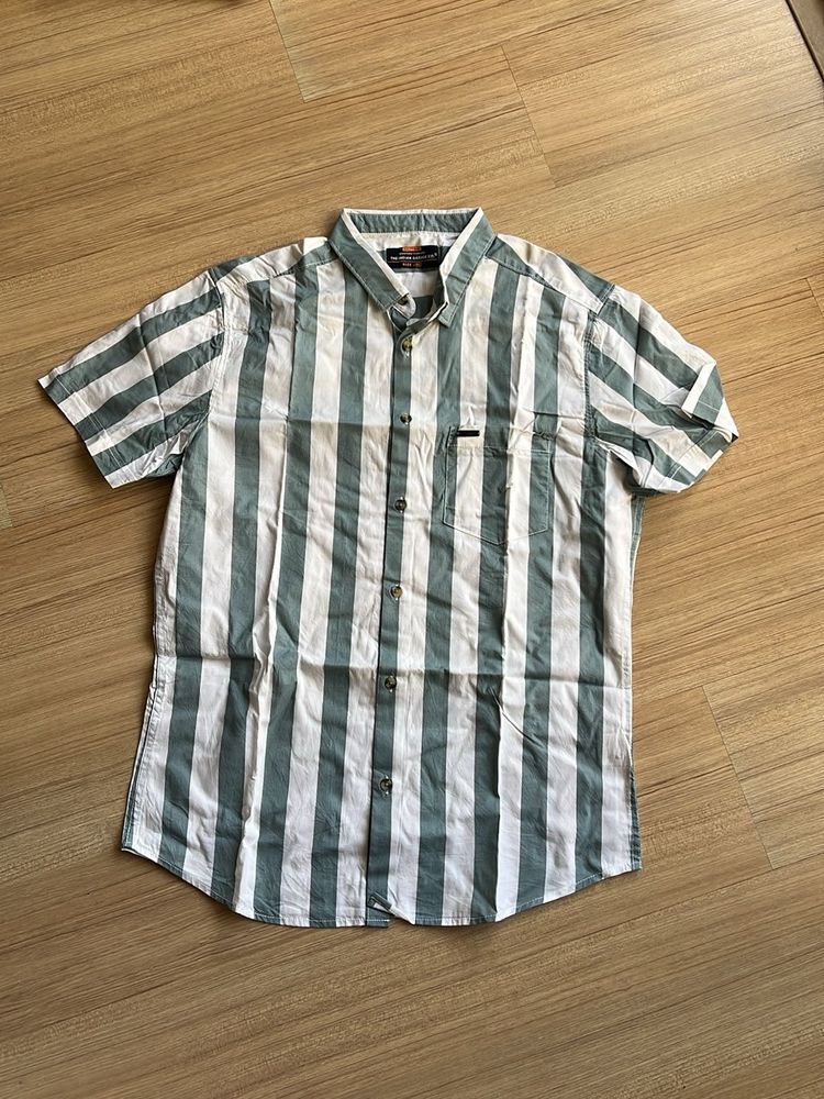 The Indian Garage Co Men's Striped Short Sleeve Sh