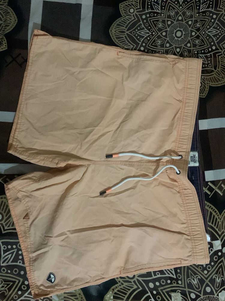 Men's Peach Swim Shorts