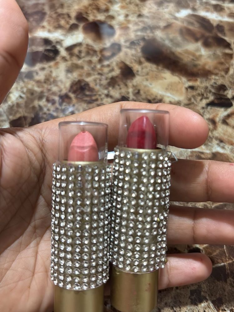 Sparkling Rhinestone Lipsticks Set
