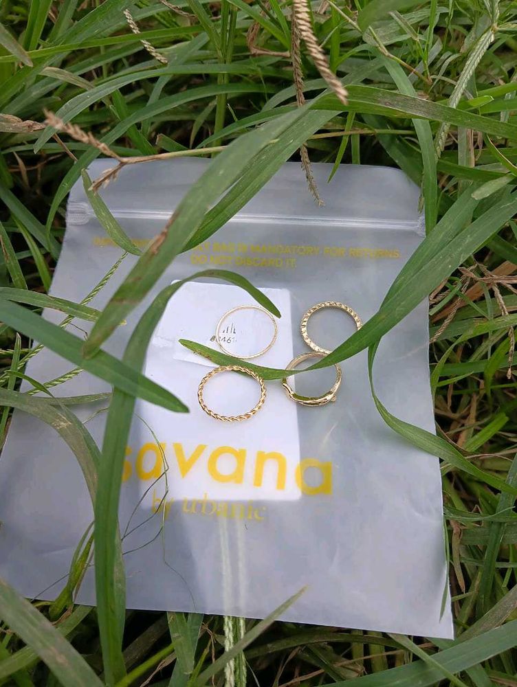 Savana Gold Ring Set