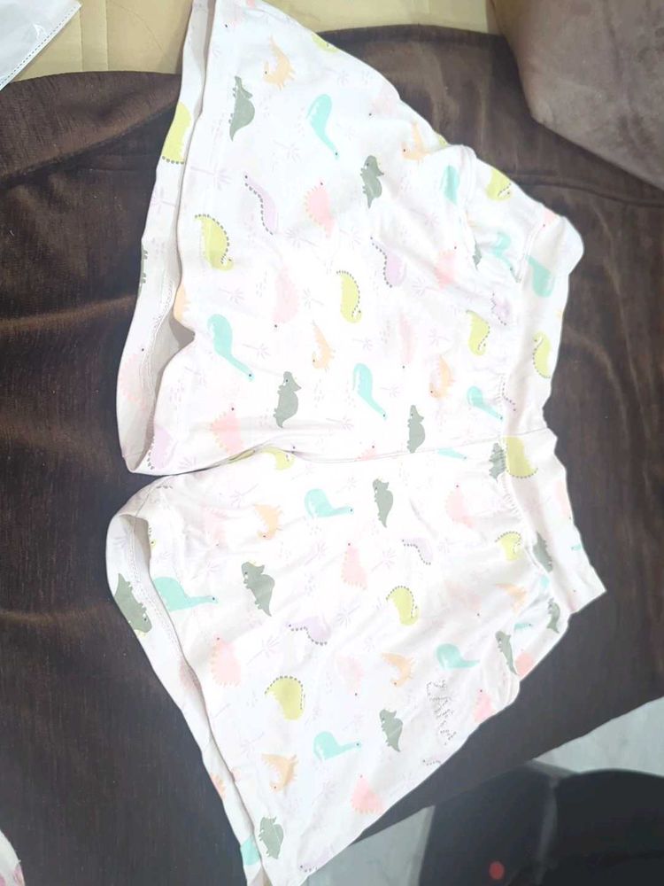 Cute Dinosaur Print Shorts