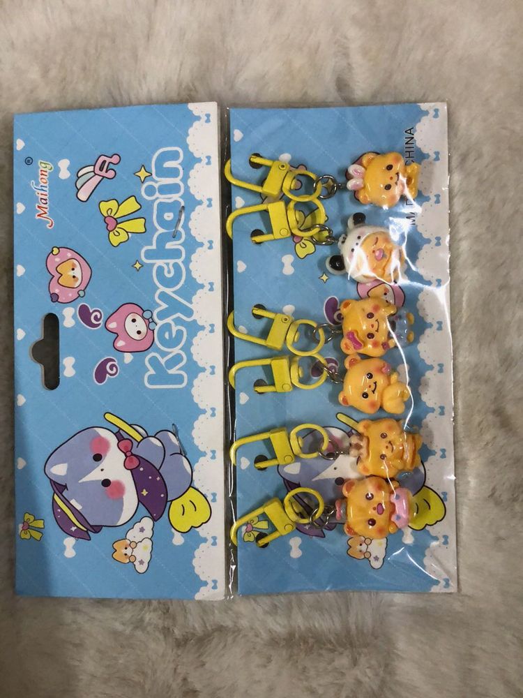 Cartoon Bag Charm Set of 6