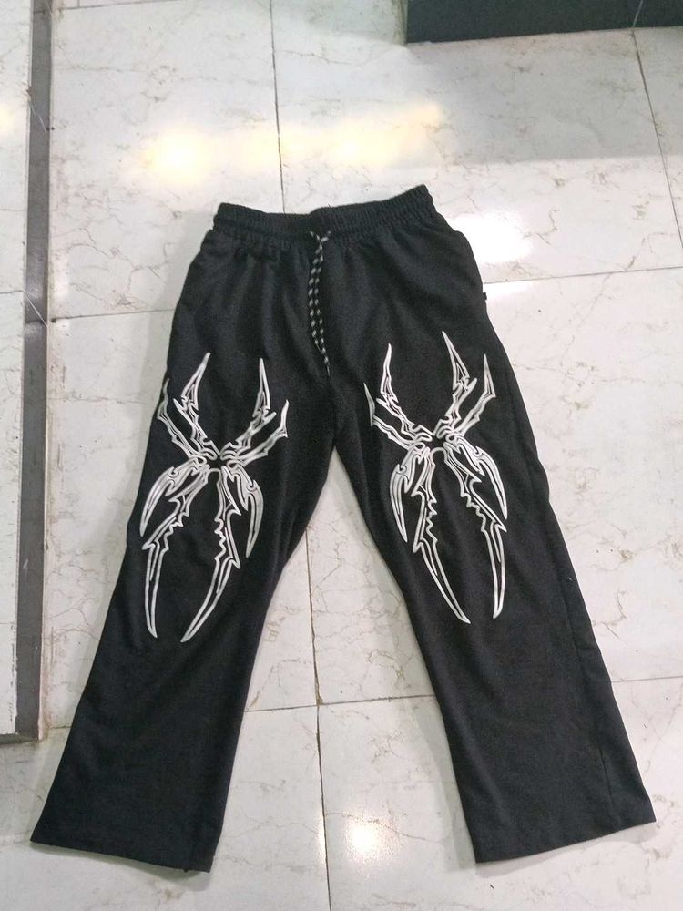 Gothic Spider Web Print Joggers