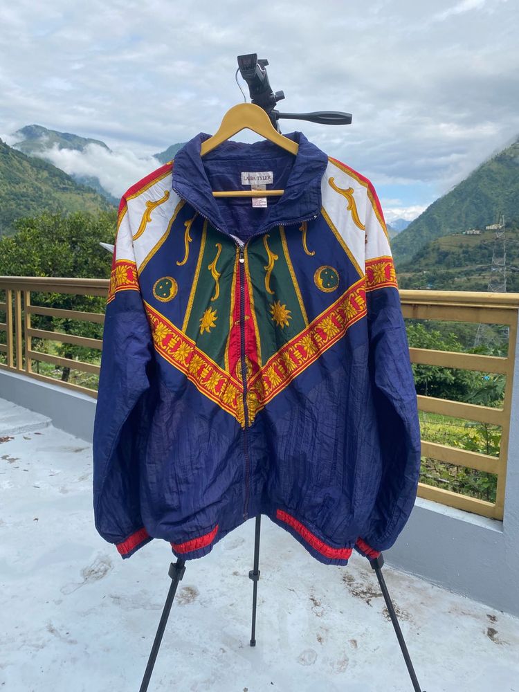 80s laura tyler Colorblock Track Jacket