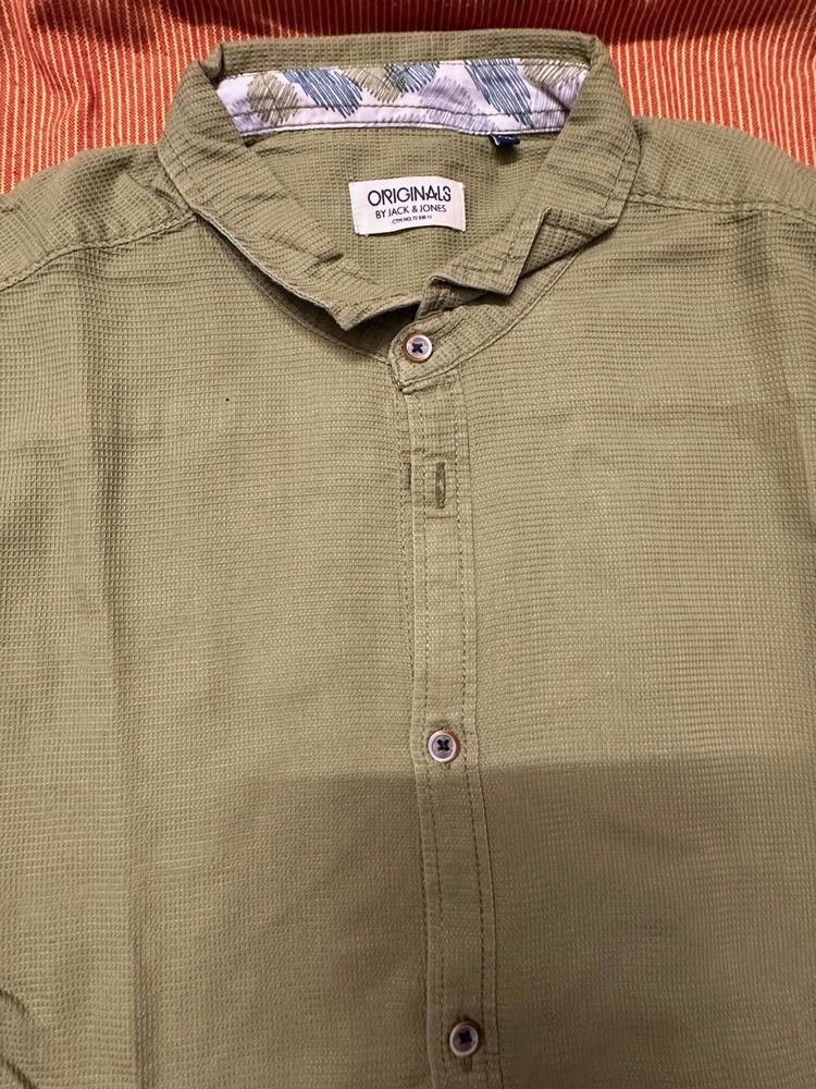 Jack &amp; Jones Olive Green Shirt
