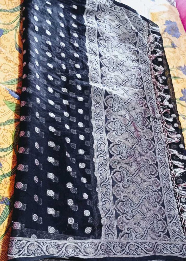 free new silk saree with banarasi suit