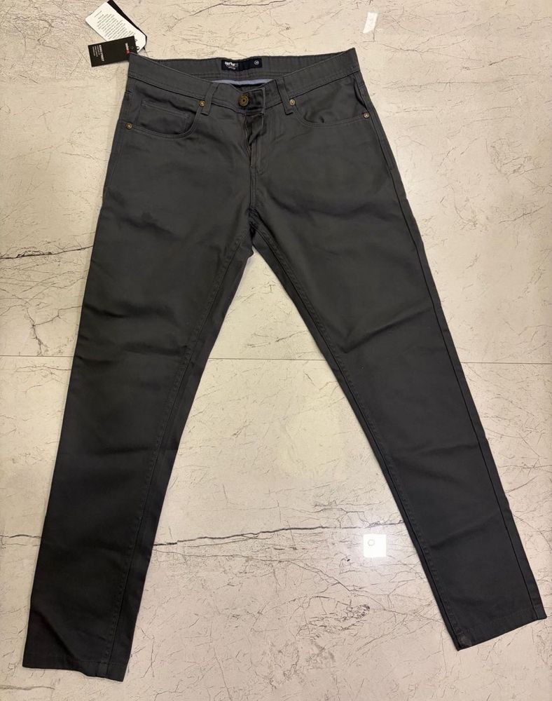 Men's Dark Grey Chinos