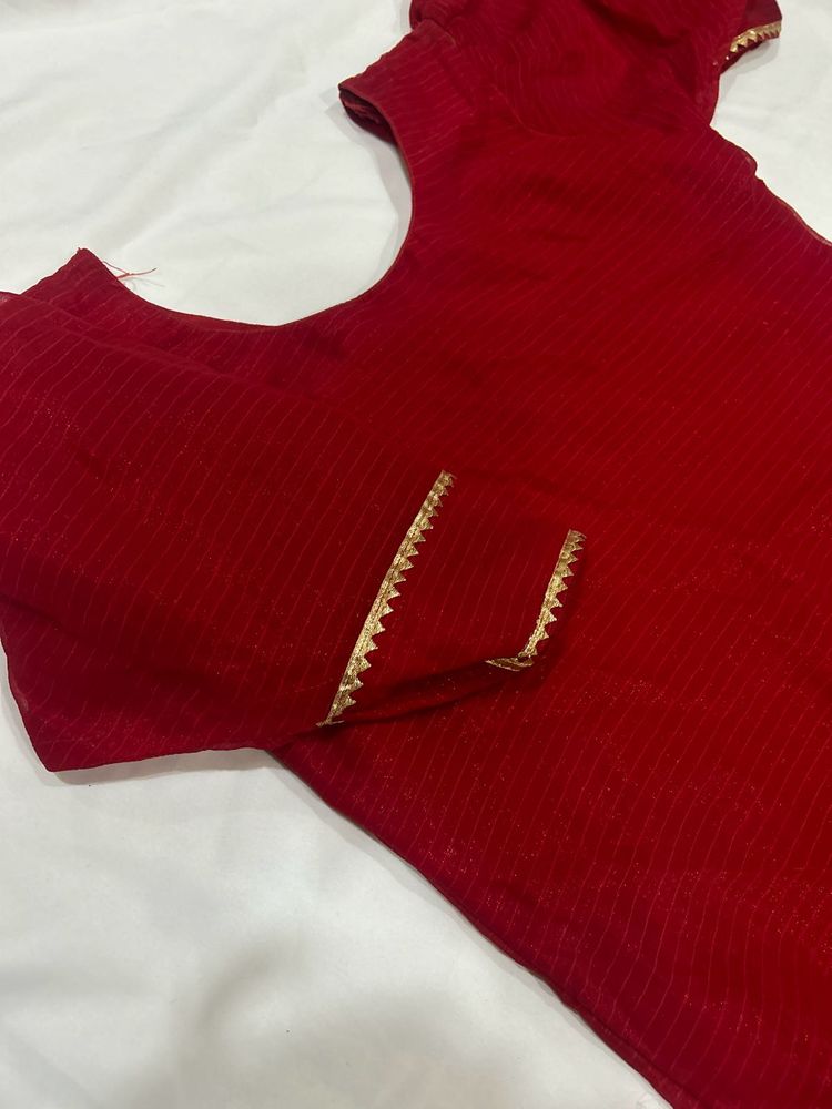 Red Ethnic kurta
