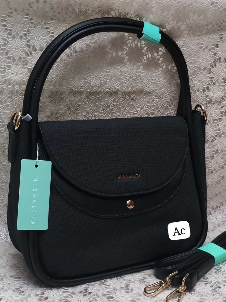 MISS ALITA Black Shoulder Bag