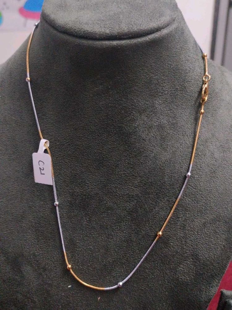 Elegant Two-Tone beads Chain