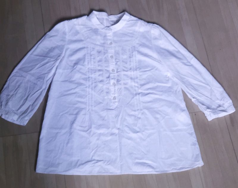 White Korean Tops