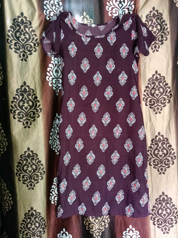 Patterned Casual Day Dress