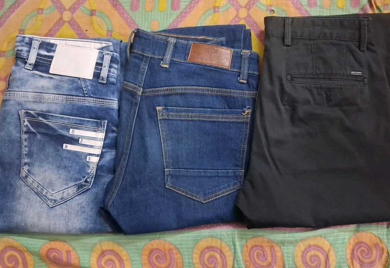 Men's Casual &amp; Jeans Pants Lot - Set of 3