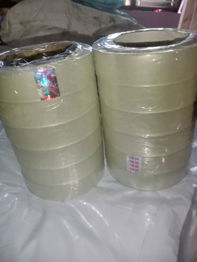 6 Pieces - 1Inch BOPP Transparent Tape -65 Mtrs