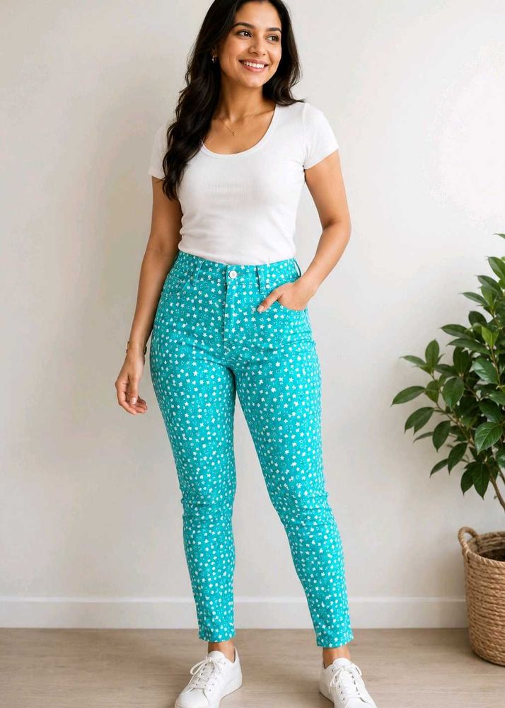 Star Design Print Pants jio size28-30