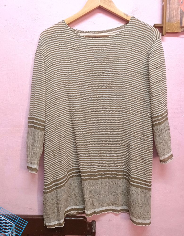 Sheer Textured Dress/Top/Kurti (Women's)