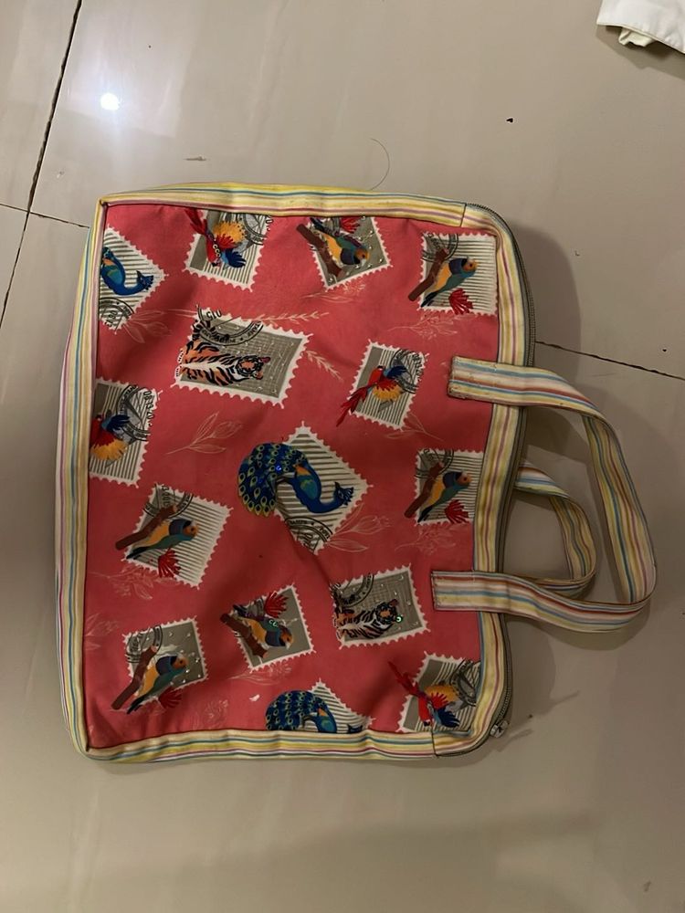 Funky Bird Print laptop bag