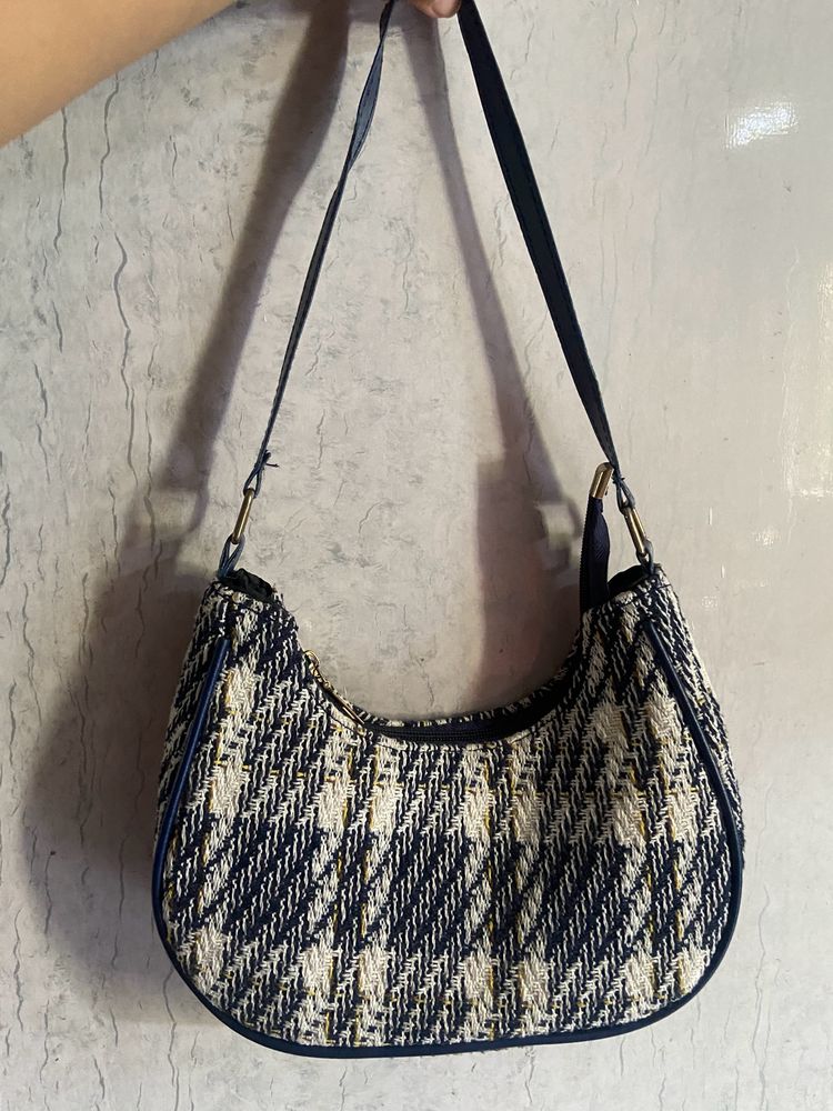 Plaid Box Shoulder Bag