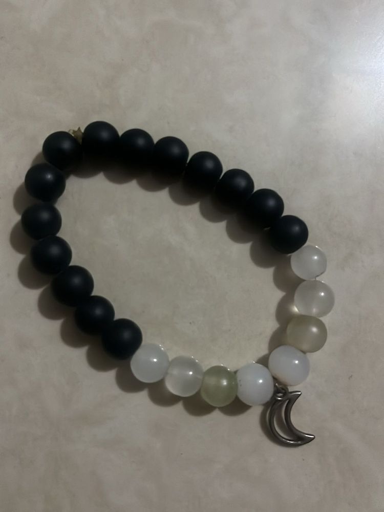 Celestial Moon Beaded Bracelet
