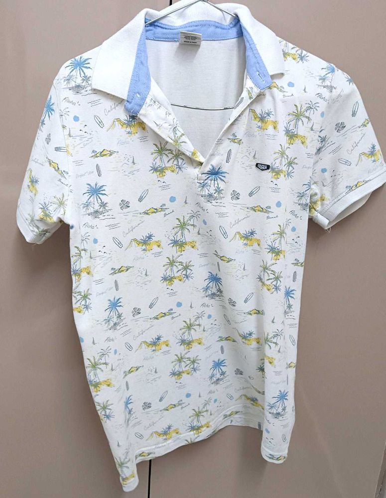 Boys Printed Polo Shirt