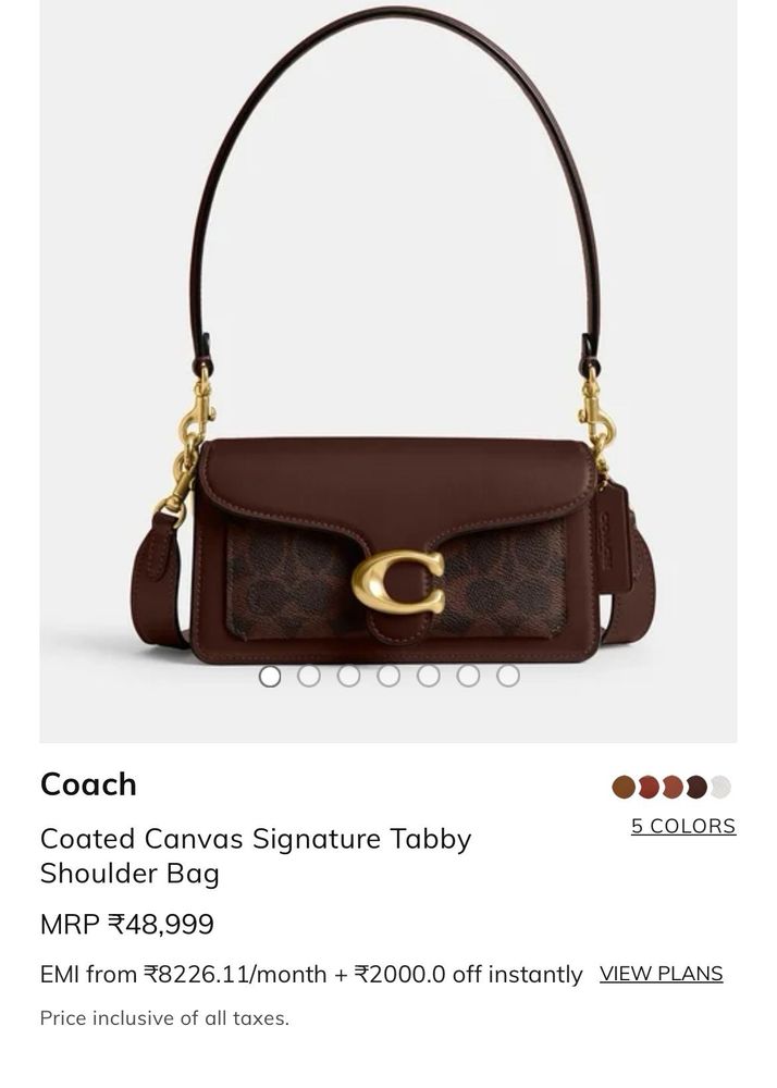 Coach Signature Tabby Shoulder Bag