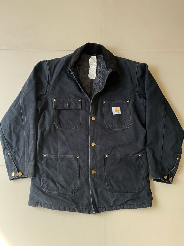 Vintage Carhartt C01 BLK Duck Chore Coat