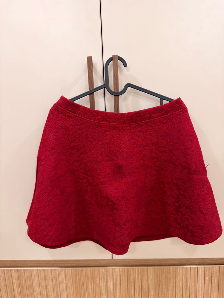 Forever 21 Red Mini Skirt