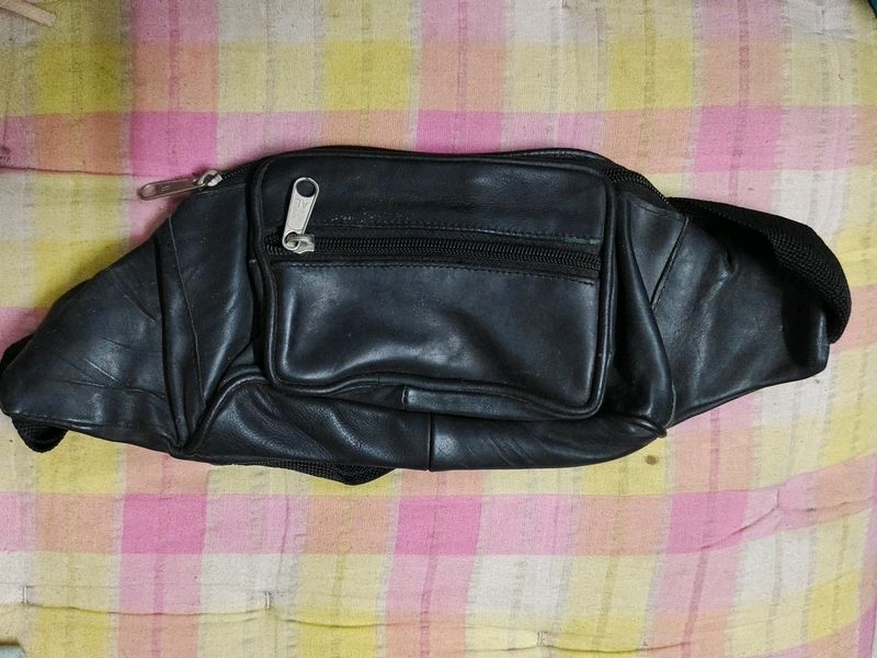 Preloved|Pure Leather Waist/Fanny Bag