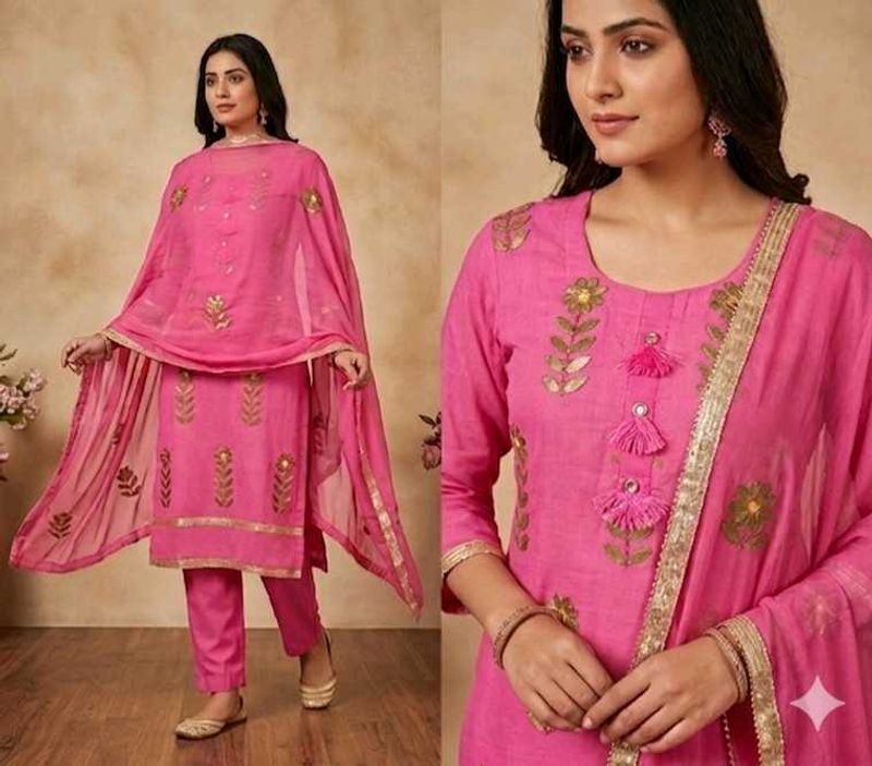 🌸 Pretty In Pink Festive Suit Set ✨