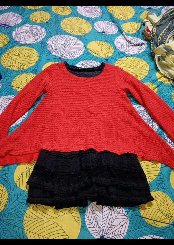 ruffled peplum top