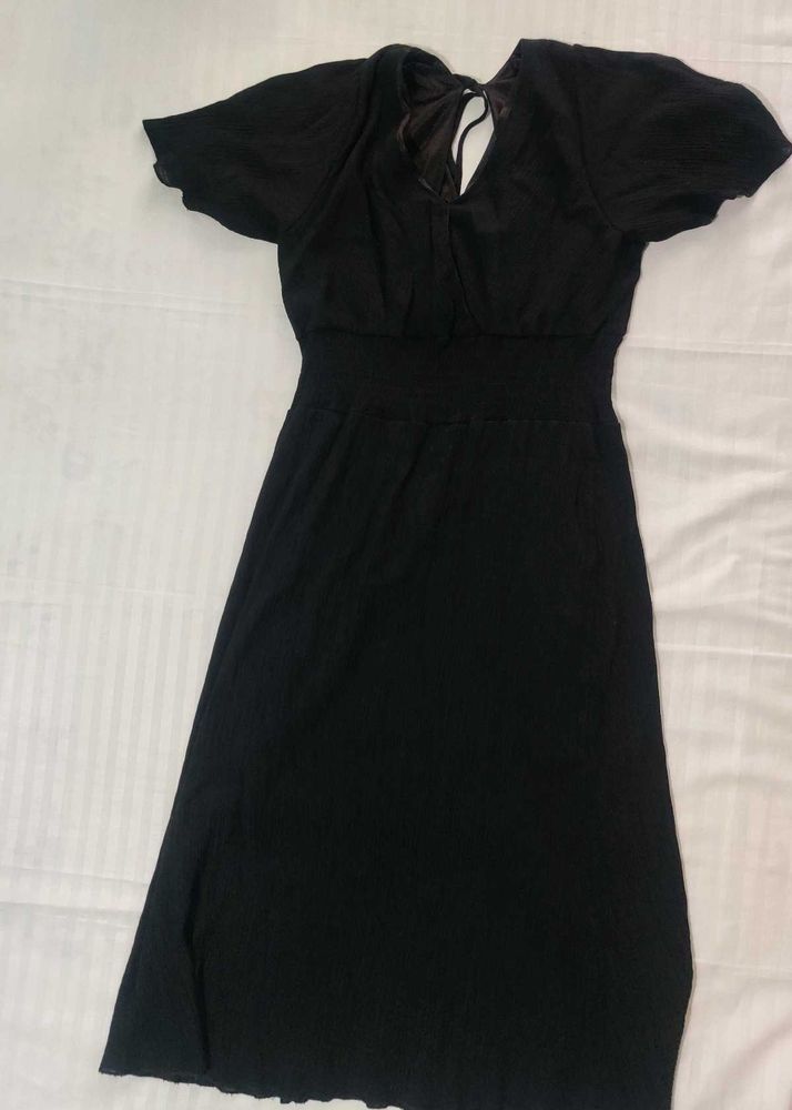 Classic Black Midi Dress