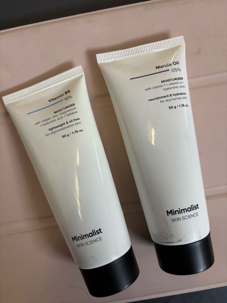 Minimalist Vitamin B5 &amp; Marula Oil Moisturizers