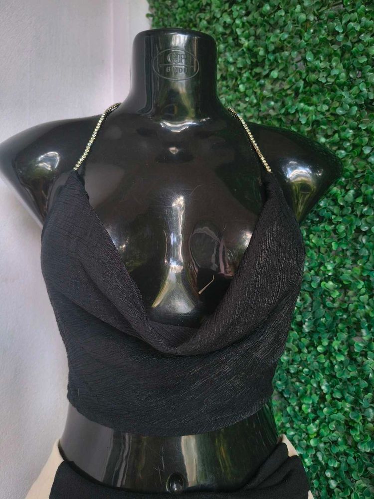 Black Halter Top