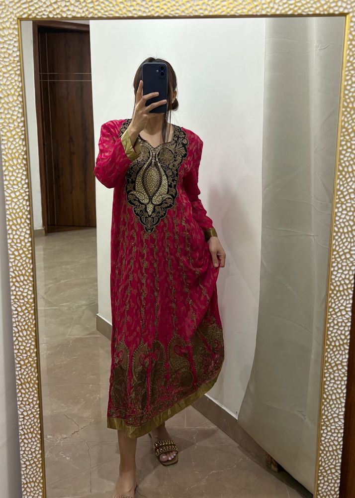 Bright Magenta Pink Salwar Kameez