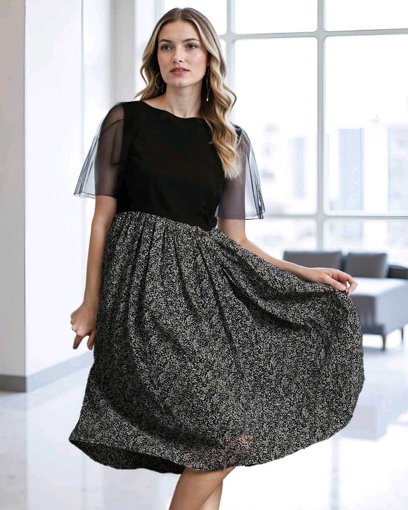 Chic Black &amp; Silver Dress