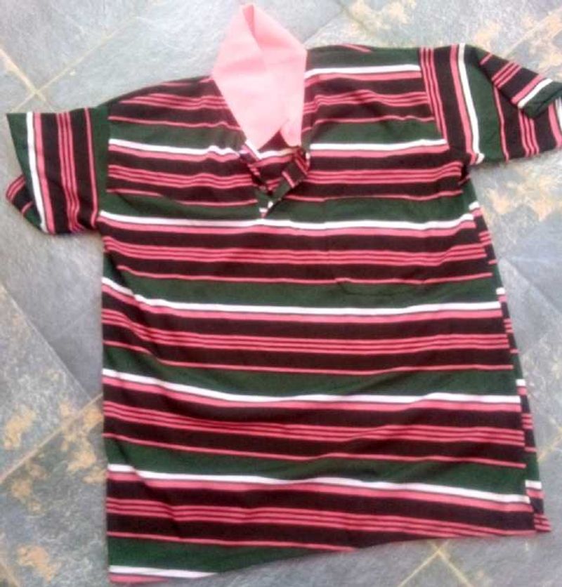 Men's Striped Polo Tshirt