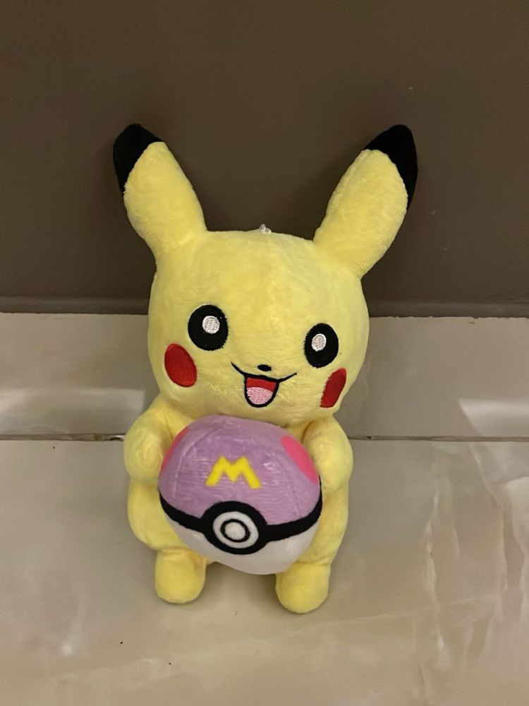 Pikachu Plush Toy with Pokeball