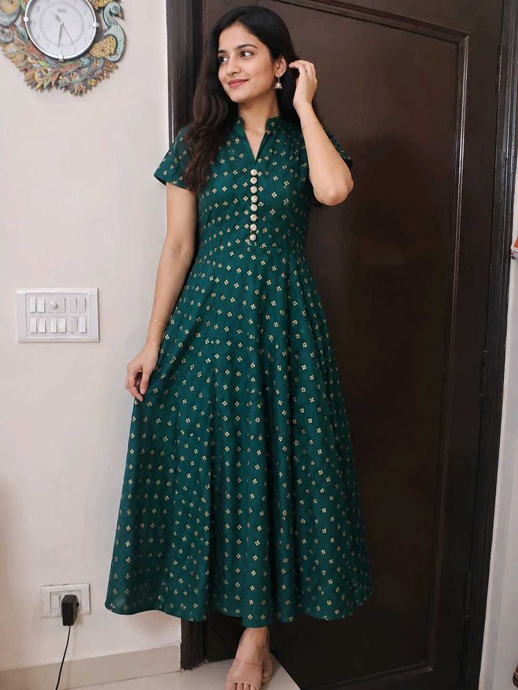 Emerald Green Printed Kurta