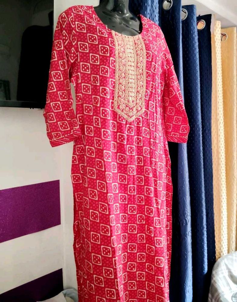 Embroidery Designer Kurta Size Issues