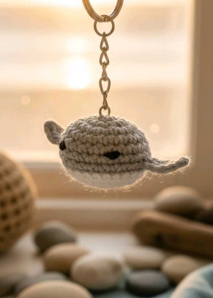 Handmade Mini Whale Keychain🐋(NEW)