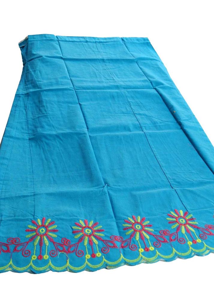 Embroidered Teal inskirt 7 parts new