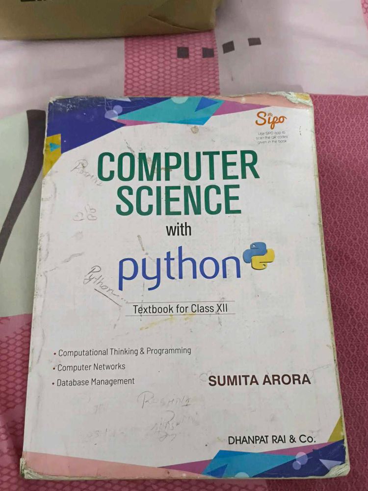 Computer Science with Python Textbook Class XII