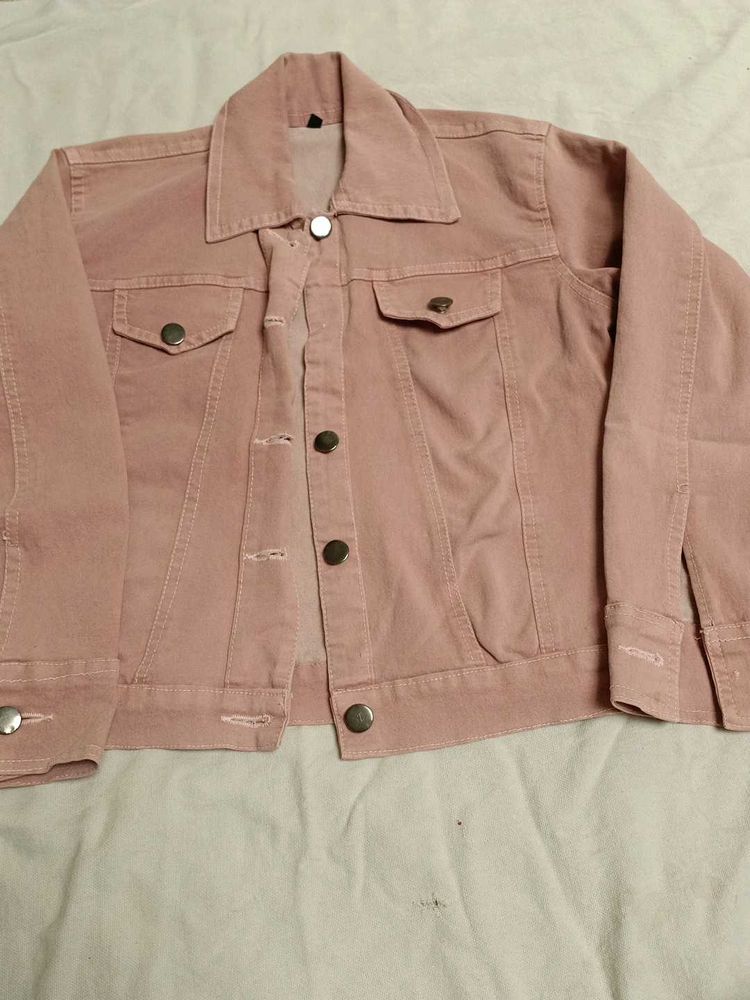 Pink Denim Jacket